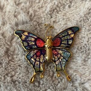 Colorful Butterfly Brooch